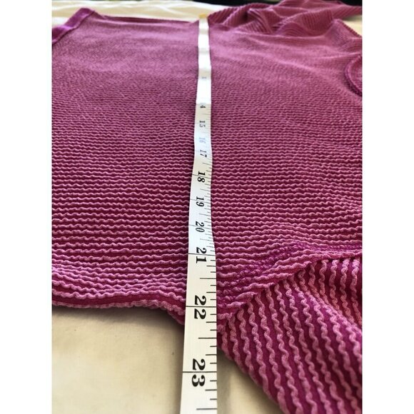 Originality Pink Ribbed Cropped Long Sleeve Top Womens XS y2k Coquette Feminine - Picture 6 of 7